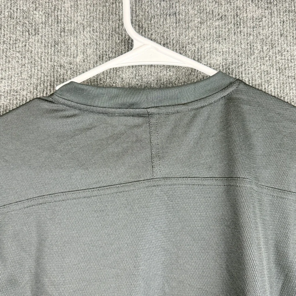 Nike Shirt Mens Medium M Black Short Sleeve Performance Athletic Pique Running